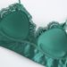 Französisches Damen-BH-Set mit sexy Spitze ohne Stahlring, dünne Baumwolle, Dreieck-Cup, schöner Rücken, große Brust, kleines BH-Set_voghion.com
