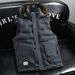 Men’s Detachable Hood Puffer Vest - Lightweight Quilted Winter Gilet With Zippered Pockets, Streetwear Style_voghion.com