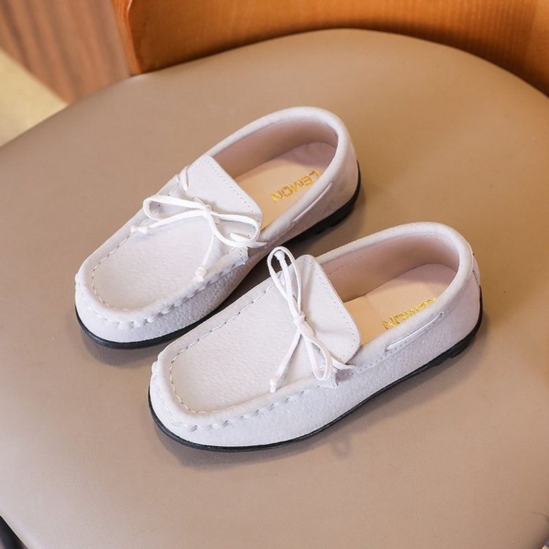 Zapatos para niños, comercio exterior, zapatos de punta para niño, estilo británico, zapatos casuales elegantes de cuero negro, zapatos de suela suave antideslizantes_voghion.com