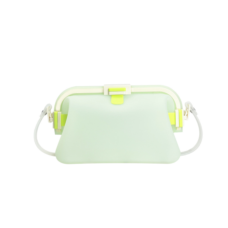 Children's portable lunch box available for work microwave oven lunch box 2023 Cross border food grade silicone snack bento bag_voghion.com