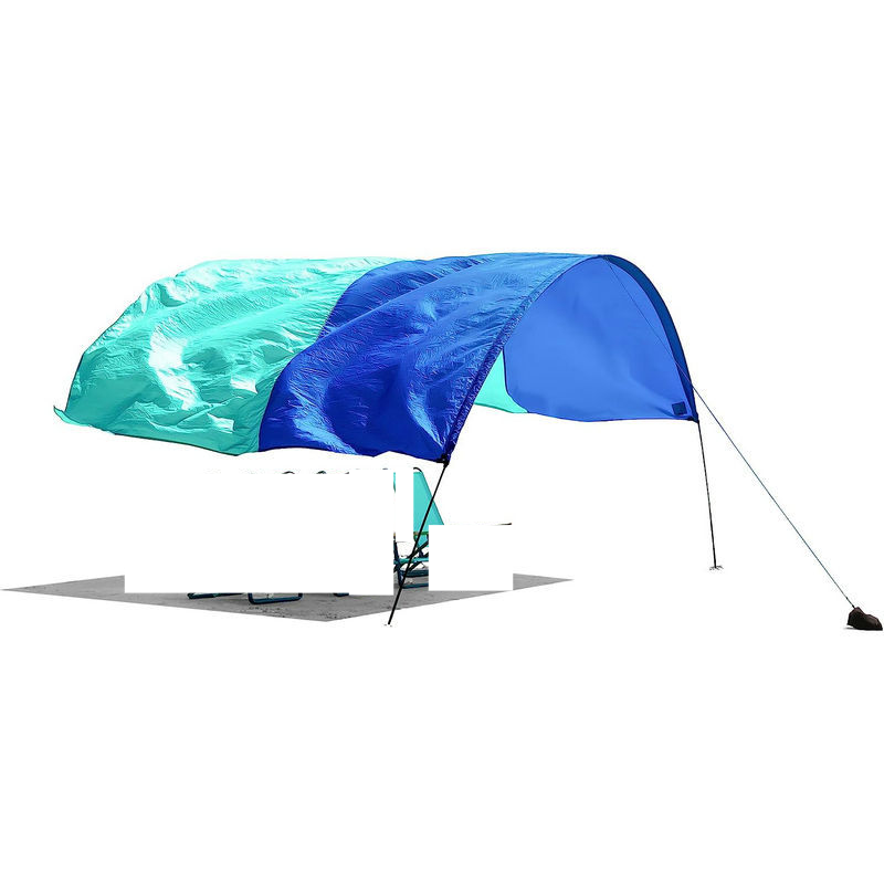Carpa para playa con toldo de nailon fino impermeable para exteriores con protección solar_voghion.com