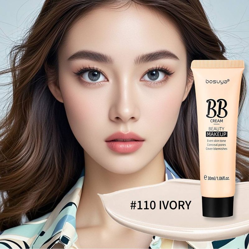 BOSUYA Tadelloser klarer Concealer, hellt den Hautton auf, flüssige Foundation, CC-Creme_voghion.com