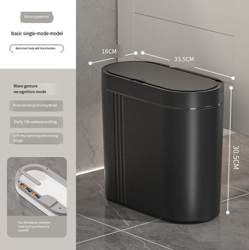 Fully Automatic Induction Trash Can Home Living Room Bedroom Bathroom Gap Smart Trash Can_voghion.com