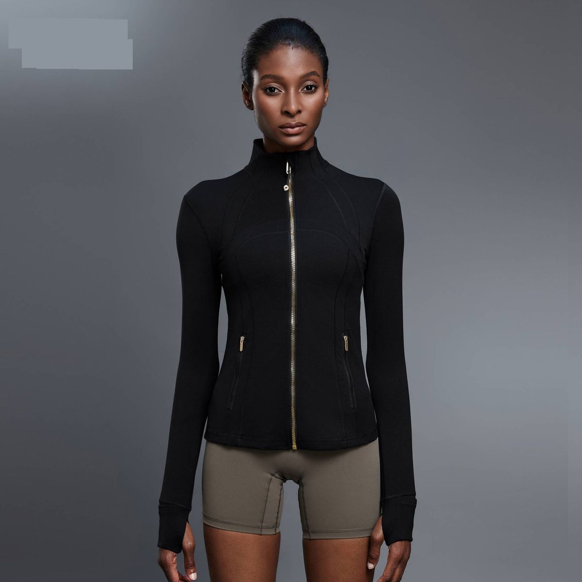 Women's Clothing Zip-Up Yoga Jacket With Stand Collar - Slim Fit Running & Gym Hoodie For Workout - Breathable Stretchable Athletic Outerwear_voghion.com