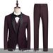 Completo da uomo slim fit premium – Blazer, gilet e pantaloni da lavoro e da cerimonia (nero, blu navy, bordeaux, grigio) – dalla M alla 6XL_voghion.com