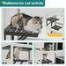 3-Tier Wooden Outdoor & Indoor Cat House Suitable For 1-3 Cats Cat Enclosure Resting Box With 4 Platforms And 2 Doors Cat Shelter Kitty House With A Jump Box For Hiding And Resting Cat Cage 71"H-Gray_voghion.com