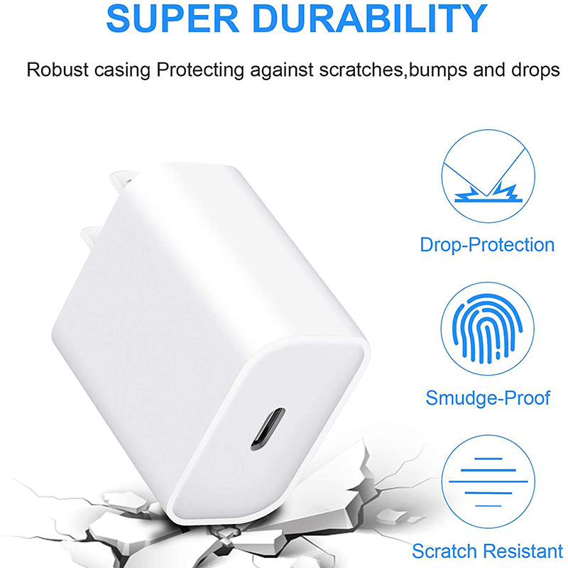 20W Type C Cable Charger Adapter Wall EU US Plug For IPhone 14 13 12 11 Pro Max 14Plus X XS Samsung S23 S21 Note20Ultra Fast Charging_voghion.com