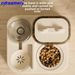 Cat Food Bowl, Automatic Feeder, Automatic Dry-wet Separation, Automatic Dog Food Water Dispensing, Large-capacity Pet Food_voghion.com