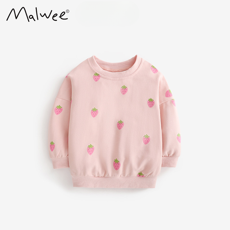 Girls' Sweatshirt Autumn Winter New Long Sleeve Base Shirt For Young Girls Cute Little Girl Top_voghion.com