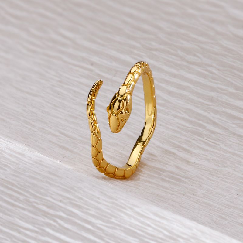 Stamp VENUS Sier Color Snake Ring For Women Girl Winding Irregular Simplicity Jewerly Birthday Gift Drops_voghion.com