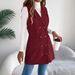 2025 Autumn Winter Solid Color Double-Breasted Pocket Corduroy Long Vest Coat Women's Fashion_voghion.com