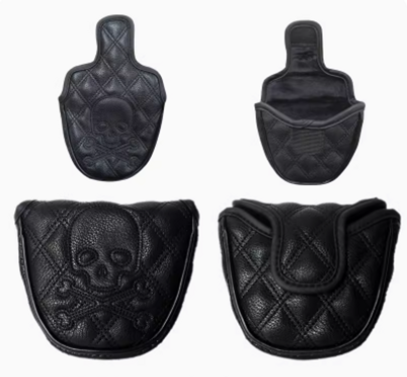 Golf putter cover semi-round head cover cartoon cute multi-PU waterproof magnet Velcro close the club cover_voghion.com