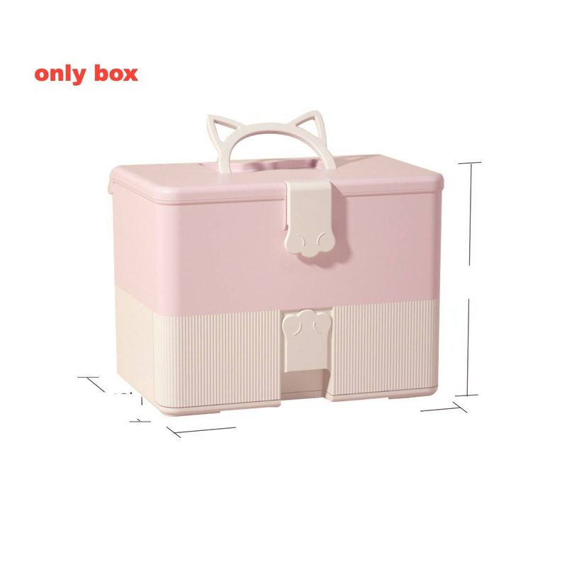 Sets & Kits Maniküre-Werkzeugkasten Maniküre-Lampe Nagelkleber Spielzeug Aufbewahrungsbox Tragbare Doppelschicht Home Store Multifunktional_voghion.com
