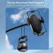 2-in-1 Car Cup Holder Phone Mount - Stable, Rotatable, Foldable, Portable, Easy To Install & Remove, ABS Material_voghion.com