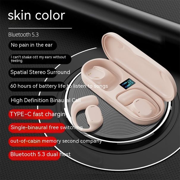 JS270 Auricolari a conduzione ossea montati sull'orecchio da corsa True Wireless Sports TWS Bluetooth OWS_voghion.com