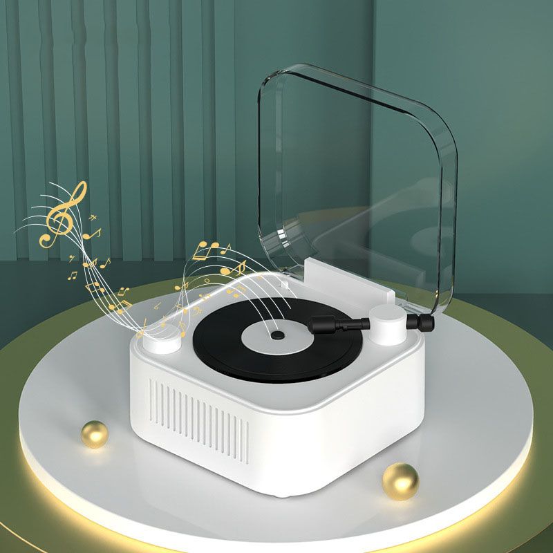 Retro Speaker Portable Vintage CD Design Bluetooth Soundbar Hifi MP3 Music Player Support TF Card U Disk AUX_voghion.com