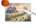 Chicken Farmyard Sunrise Glass Cutting Board Decorative Tempered Glass Kitchen Cutting And Serving Board Large Size Chopping Board_voghion.com