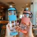 Bottiglia d'acqua in plastica di grande capacità, creativa, in stile coreano, portatile, per studenti, da uomo, con filtro a rete, per lo spazio del tè._voghion.com