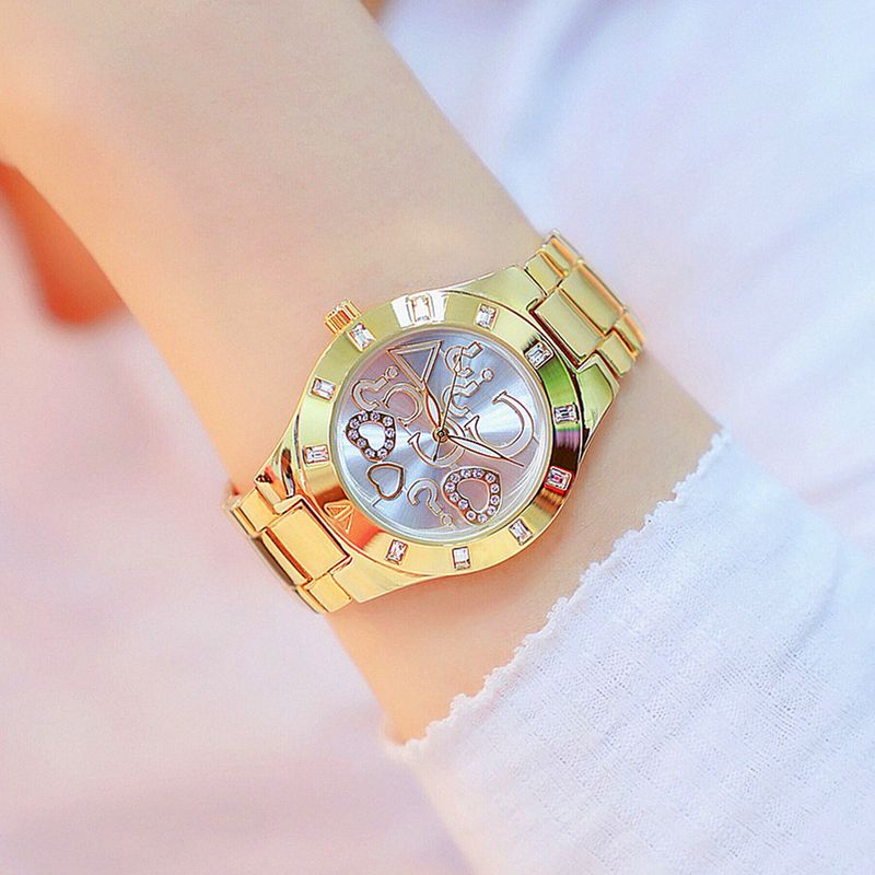 BS New Korean Hot-Selling Chain Full Diamond Women's Watch FA1151_voghion.com
