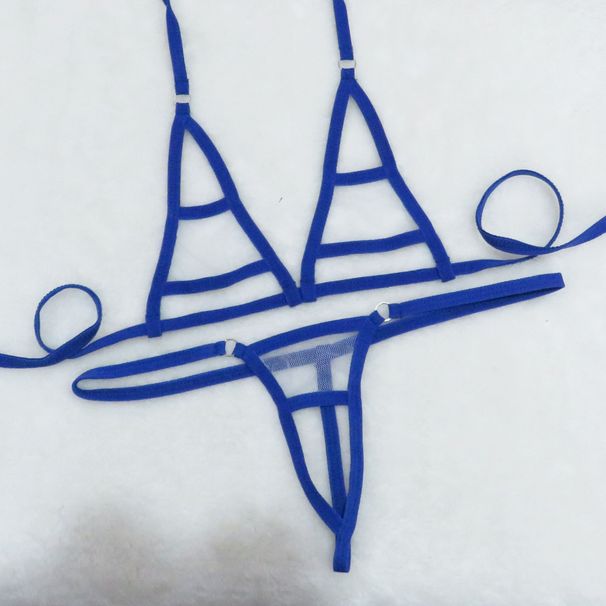 Maillot de bain mini pour femme, maillot de bain sexy transparent à trois points, en maille_voghion.com