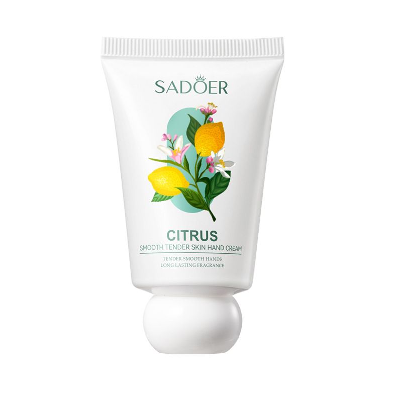 Cremă de mâini hidratantă, răcoritoare și fină SADOER Citrus, pentru toamnă și iarnă_voghion.com