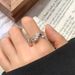 2023 Nuovo anello semplice Anello in argento non sbiadisce, gioielli in stile piccola folla Anello in argento puro semplice e avanzato per le donne_voghion.com