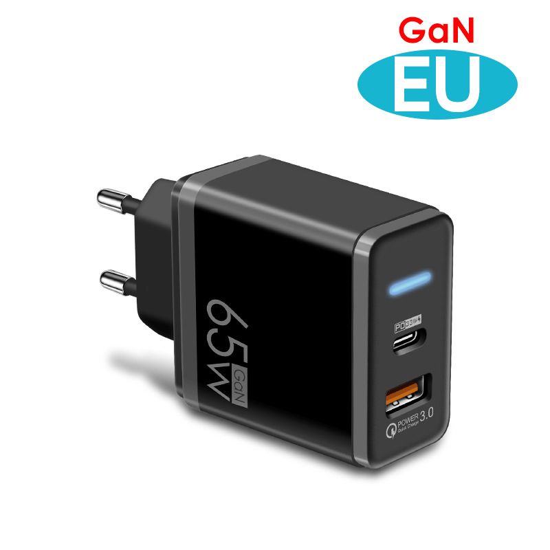 65W GaN USB Type C Oplader Hurtigopladning Telefonoplader PD Quick Charge3.0 Adapter Til Pad iPhone Xiaomi Samsung Huawei Og så videre_voghion.com