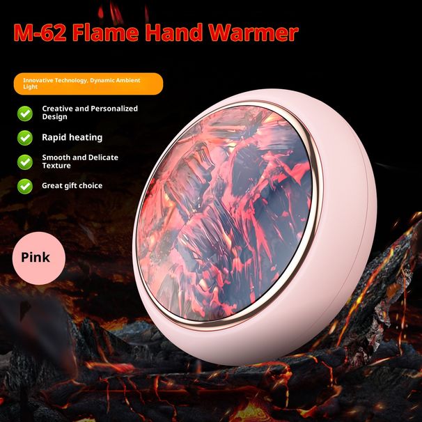 Rechargeable USB Hand Warmer, 3.7V Portable Pocket Heater With 1200mAh Battery For Indoor & Outdoor Use_voghion.com
