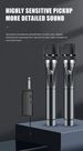 2000mAh UHF Dual Handheld Mic Rechargeable Wireless Microphone Set With Rechargeable Receiver For Karaoke Wedding Party_voghion.com