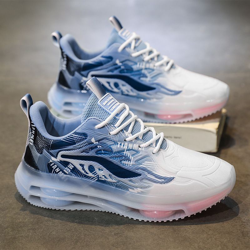 New casual net surface student sports shock absorbing running sports Dad fashion shoes_voghion.com