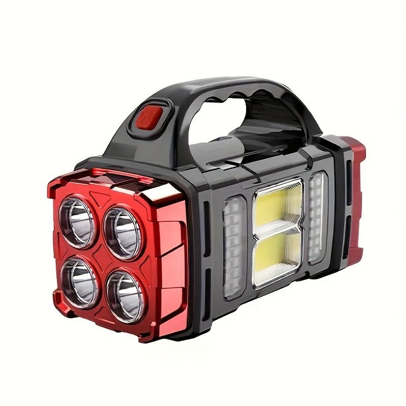 Taschenlampe, mit seitlichem Flutlicht, weiche, hochhelle LED-Taschenlampe, geeignet für Camping im Freien, Notfälle und den Heimgebrauch._voghion.com