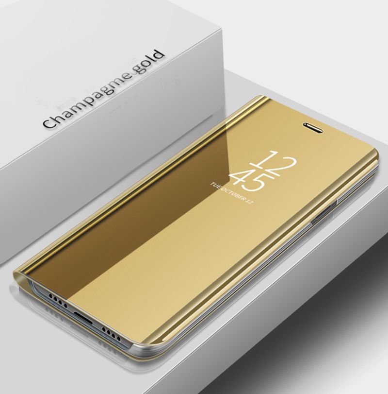 realmi 9i Cases Mirror Smart Bracket Book Covers For oppo realme 9i realm 9 i i9 Cover View Leather Kickstand Flip Coque_voghion.com