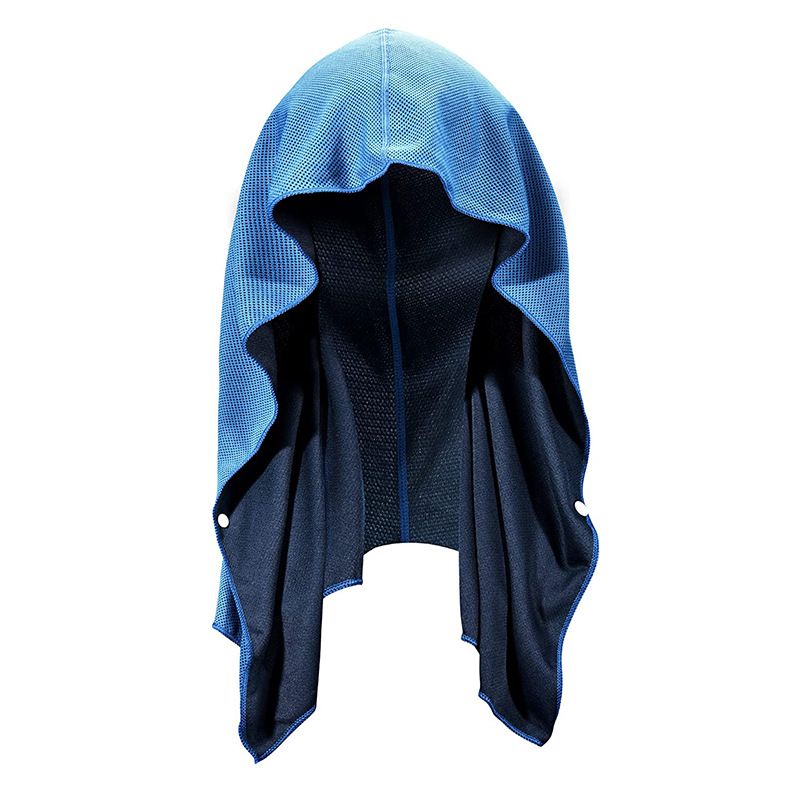 U Shaped Cold Hoodie Towel Beach Camping Gym Building Sunscreen Quick Drying Sports Cool Towel Headscarf_voghion.com