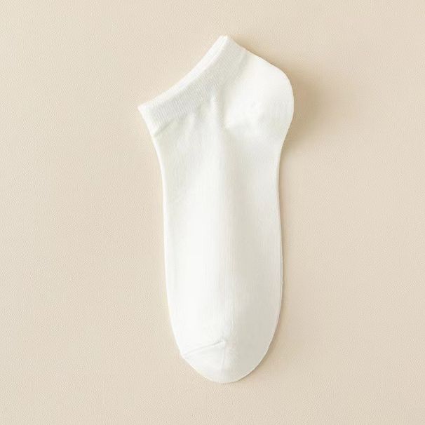 2025e Short Odor-resistant, Antibacterial, Spring/Summer Thin Cotton Socks, Breathable, Sweat-absorbent, Solid Color, Men's_voghion.com