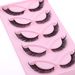 False Eyelashes Oblique Flying Fox Series Hard Stem False Eyelashes 5 Pairs Of Simulation Natural Eye Tail Lengthened Thick Curled Eyelashes_voghion.com