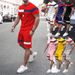 2023 summer fashion trend sports color matching men's short sleeve suit men's casual loose round neck_voghion.com