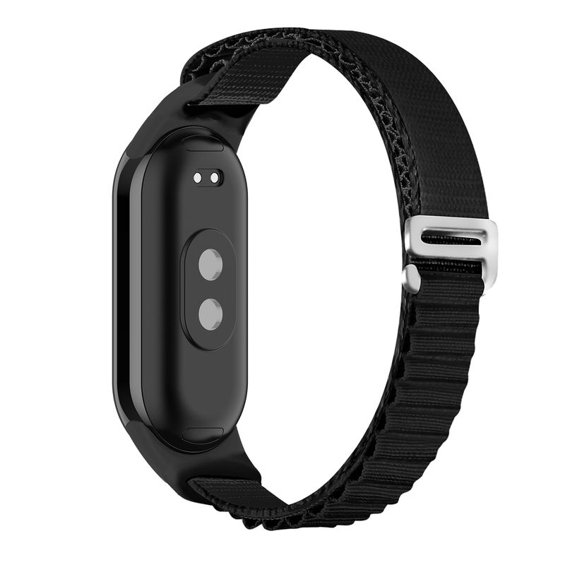 Für Xiaomi Mi Band 8 Loop Nylon Uhrenarmband (Schwarz)_voghion.com