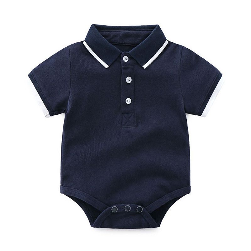 Children's short sleeved boys Polo baby and toddler crawling clothes casual shorts set children's hoodie newborn_voghion.com