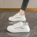 Impression Wind Net Batch Casual White Student Women's Shoes_voghion.com