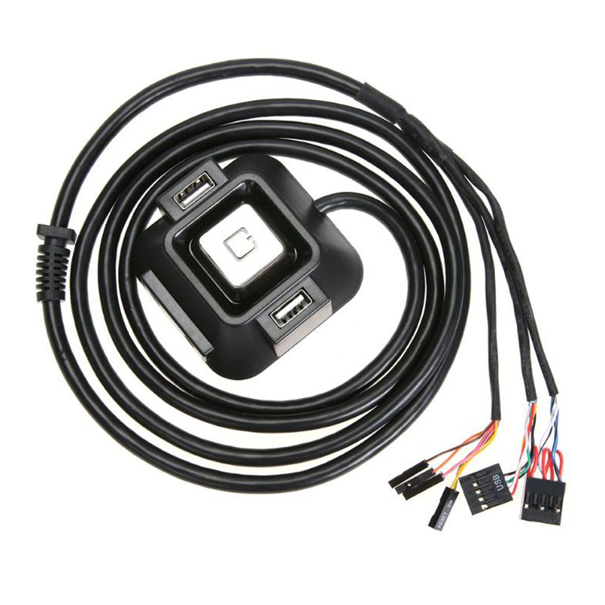 1.2m Desktop PC Button Practical Wear-resistant ABS Computer Reset Switch Block Extender for Office_voghion.com