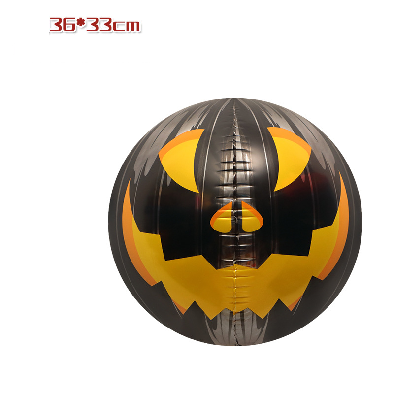 Rekviziti za ukrašavanje prozora za Noć vještica igračke balon 4D trodimenzionalni oblik glave bundeve crtani aluminijski film balon stup_voghion.com