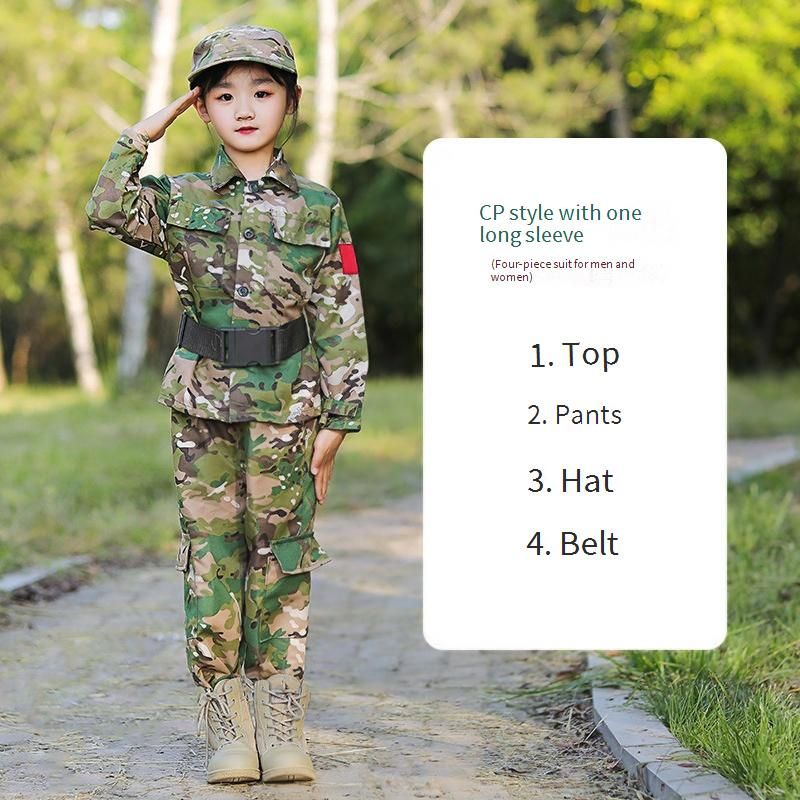 Kids' Clothing Camouflage Suits Boys Special Forces Summer Camp Outdoor Development Primary School Students Military Training Clothes_voghion.com