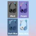 47M Wireless Game Headphone Flash Light Cute Cat Ears Gaming With Mic Control LED Stereo Music Phone Bluetooth Headset_voghion.com