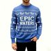 Herren-Winterpullover – gemütlicher Weihnachtsstrick mit Schneeflocken- und Hirsch-Design, große Größenoptionen (M-XXL), warmes Fleecefutter_voghion.com