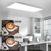 Glitzerlife LED Deckenleuchte Weiß Dimmbar Panel - Modern 100x25CM Flach Deckenlampe Wohnzimmer Mit Fernbedienung Küchenlampe 42W Wohnzimmerlampe Deckenpanel_voghion.com