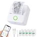 Mini Printer Wireless BT Thermal Printers , Portable Inkless Printer for iPhone Mini Sticker Printer Compatible with iOS or Android_voghion.com