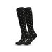 2025e Unisex Running Elastic Compression Outdoor Sports Drucksocken Schwarzweiß Trendy Style_voghion.com