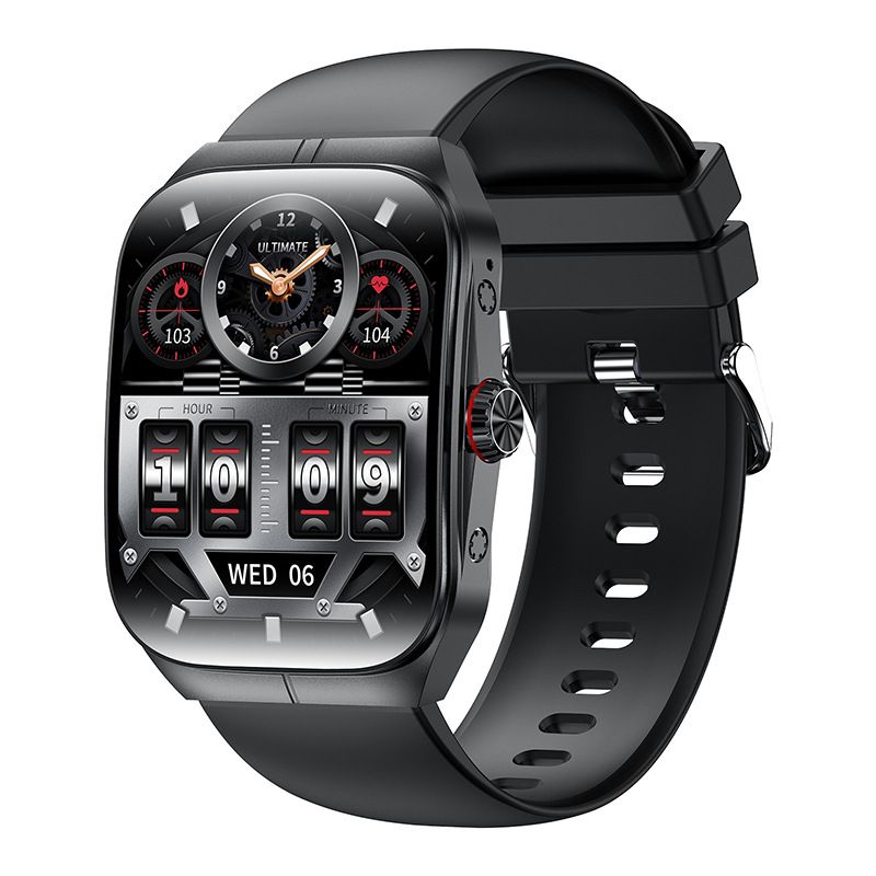 HK80 Smartwatch, Heart Rate, Blood Oxygen, Bluetooth Call, Voice Assistant, NFC Access Control, Step Counting, Sports Watch, Cross-border_voghion.com