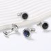 nuovi gemelli da camicia in lega di metallo con diamanti rotondi e cristalli di zaffiro, chiodi per polsini_voghion.com