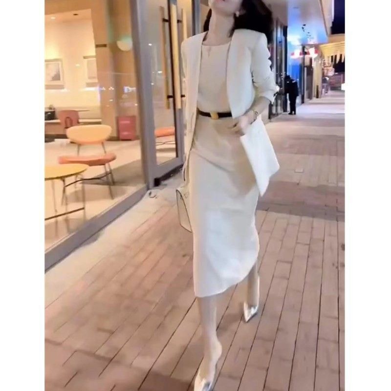 ChicShe 2479 Daai Mei Yiyuan 2025 Neue Mode OL Anzug Rock Blazer + Kleid Zwei-Stück Set frauen Kleidung_voghion.com